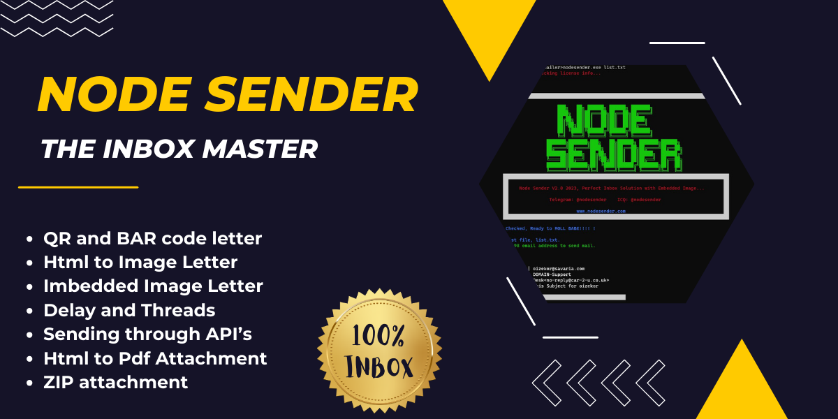 node sender is the best inbox sender for spamming or the best sender for spamming